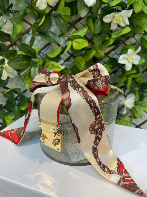 Round Clear Ribbon Handbag - House Of Swavo