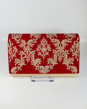 Load image into Gallery viewer, Velvet Pattern Rectangle Clutch - House Of Swavo
