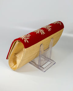 Velvet Pattern Rectangle Clutch - House Of Swavo